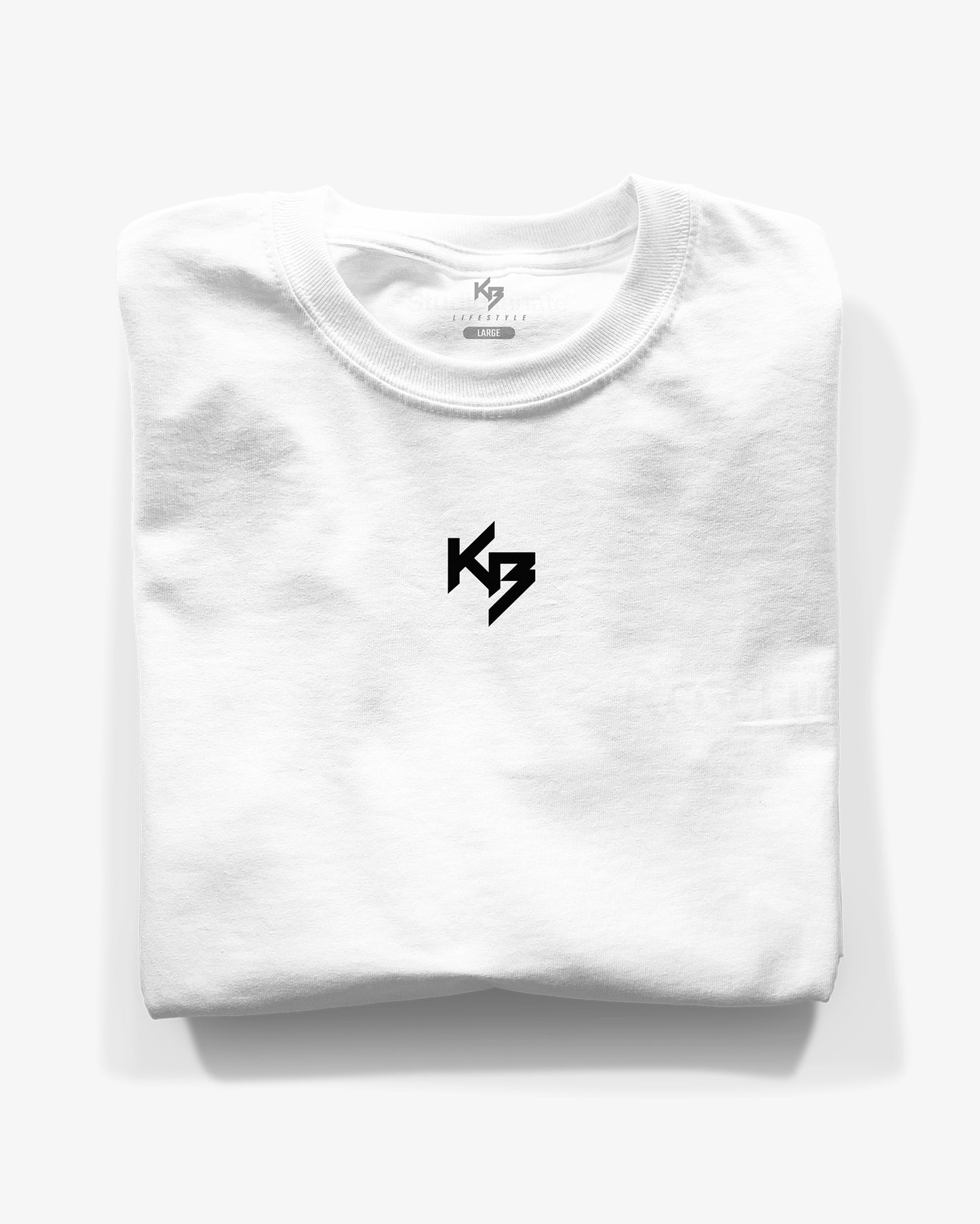 KB WHITE LONG SLEEVE T-SHIRT