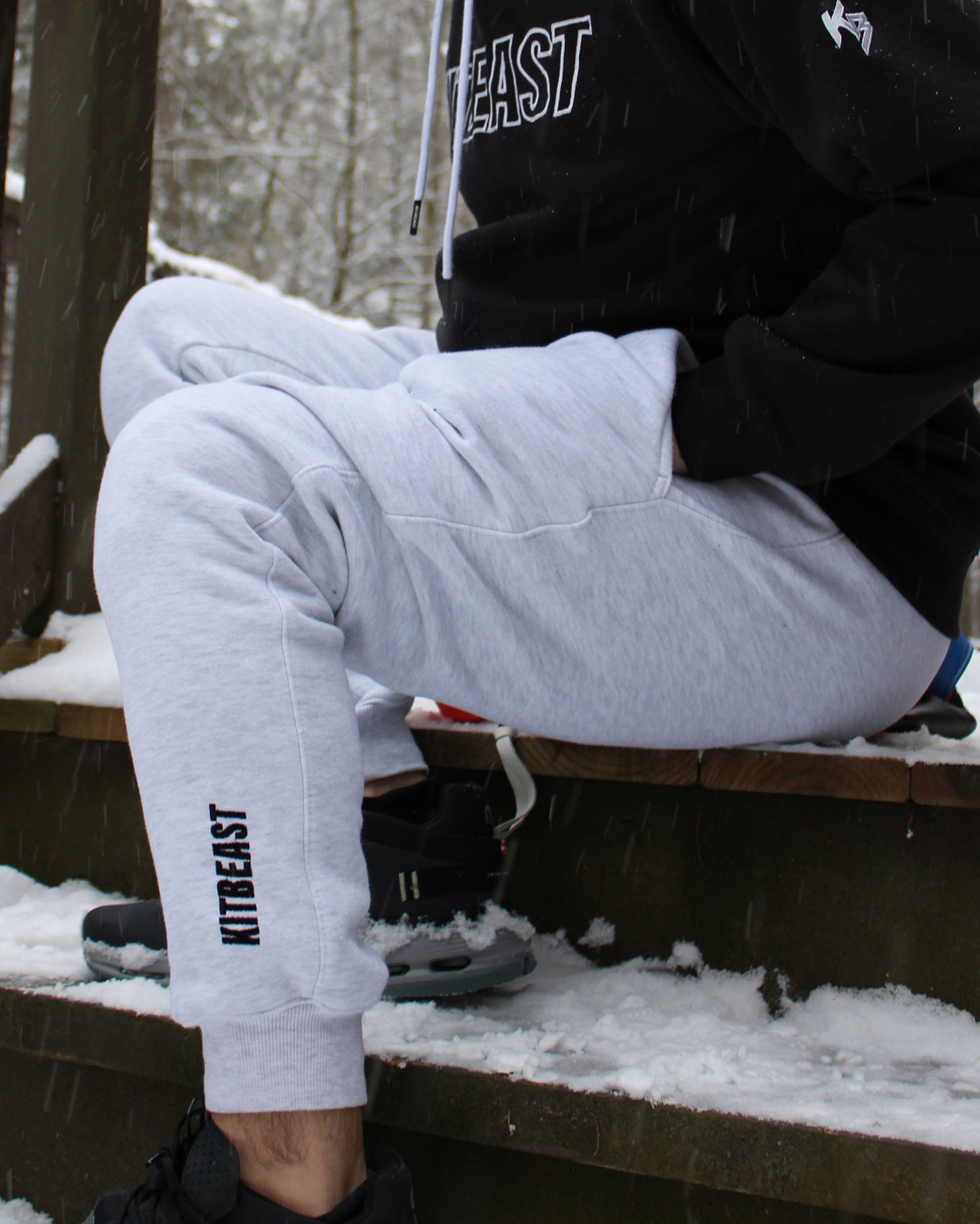 PRJ 01 - KITBEAST ASH GREY JOGGER SWEATS