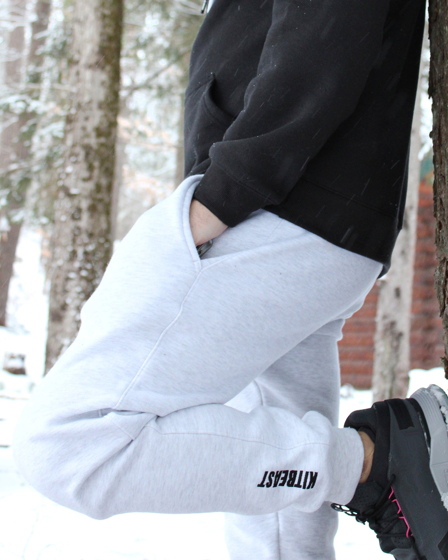 PRJ 01 - KITBEAST ASH GREY JOGGER SWEATS