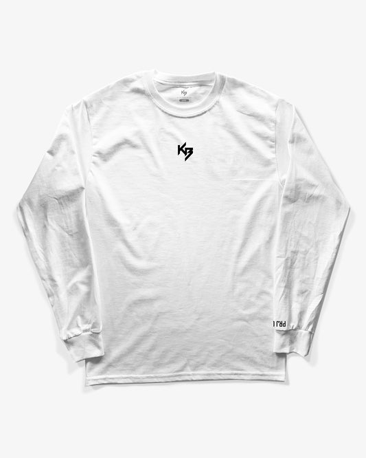 KB WHITE LONG SLEEVE T-SHIRT